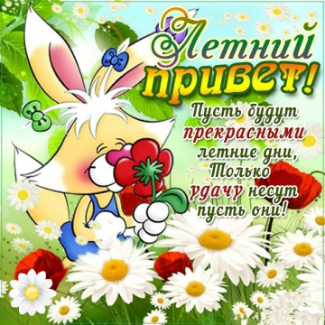 Открытки на лето. Пожелания хороших летних дней. Летние открытки.