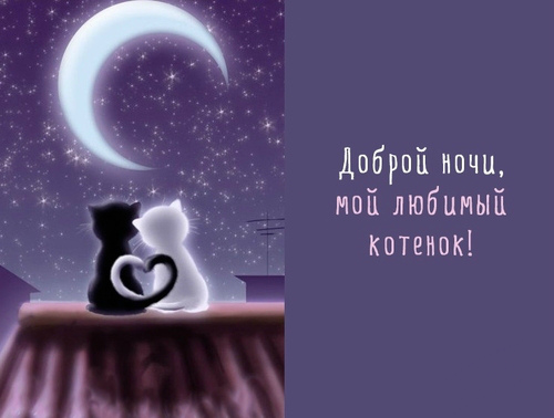 Открытки с надписью - доброй ночи! Открытки с пожеланием доброй ночи.