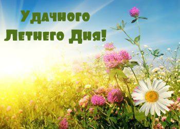 Открытки на лето. Пожелания хороших летних дней. Летние открытки.