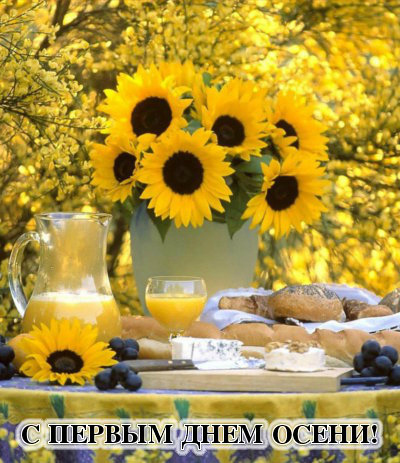 Открытки с поздравлениями с началом осени. Начало осени открытки.