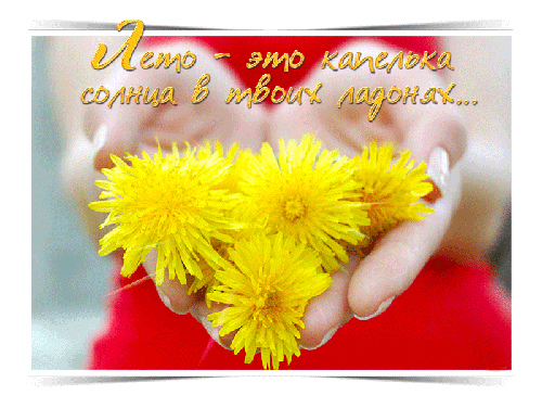 Открытки на лето. Пожелания хороших летних дней. Летние открытки.