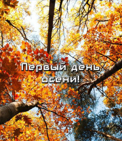 Открытки с поздравлениями с началом осени. Начало осени открытки.
