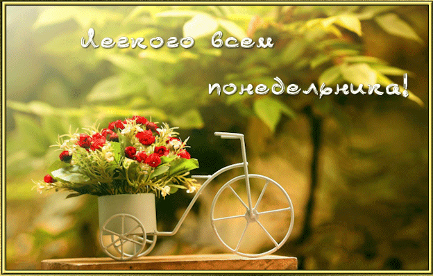 Открытки на каждый день. Открытки с надписью - удачного понедельника.