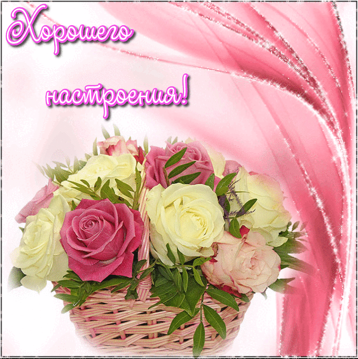 Открытки с цветами для хорошего настроения. Порадовать открыткой.