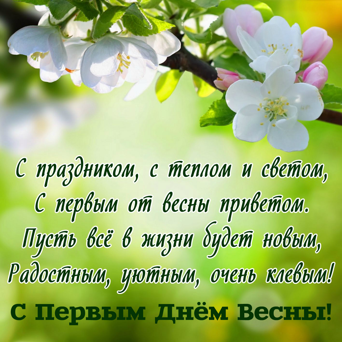 Открытки Открытки с поздравлениями с первым днём весны. Первый день весны. Открытки с поздравлениями с первым днём весны. Первый день весны. Красивые открытки смотреть онлайн бесплатно. Открытки с первым днем весны. Приятные пожелания.