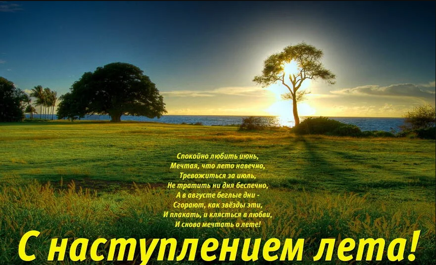 Открытки на лето. Пожелания хороших летних дней. Летние открытки.