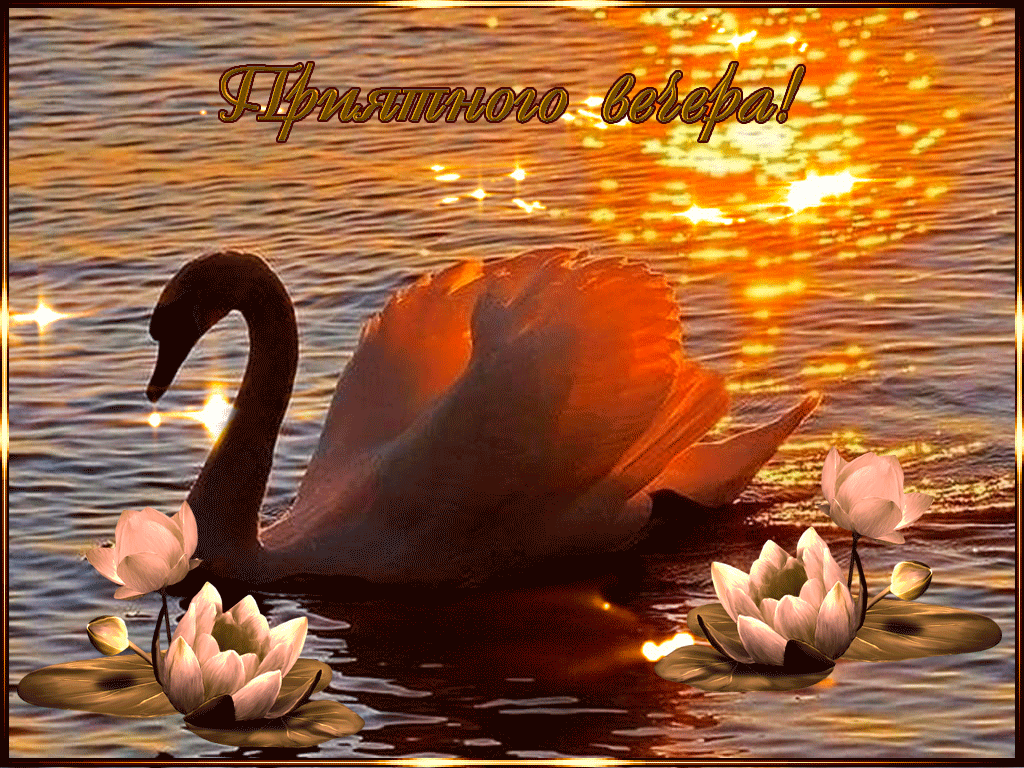 Открытки с надписью - приятного вечера! Открытки на каждый день.