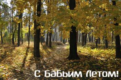 Бабье лето Открытки с поздравлениями на Бабье Лето. С Бабьим Летом! Праздник.