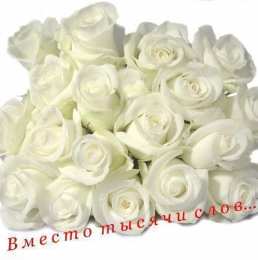 Вместо 1000 слов Открытки с цветами и надписью - вместо 1000 слов. Открытки для женщин.