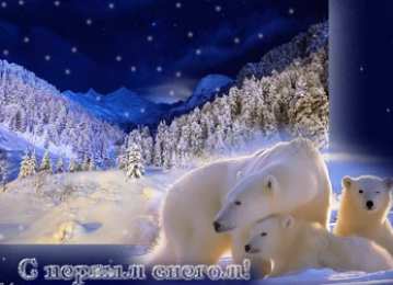 Открытки Первый снег Открытки к первому снегу. Поздравления с первым выпавшим снегом. Открытки к первому снегу. Поздравления с первым выпавшим снегом. Красивые открытки смотреть онлайн бесплатно. Первый снег поздравления для родных и близких. С первым снегом!