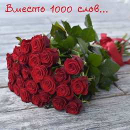 Вместо 1000 слов Открытки с цветами и надписью - вместо 1000 слов. Открытки для женщин.